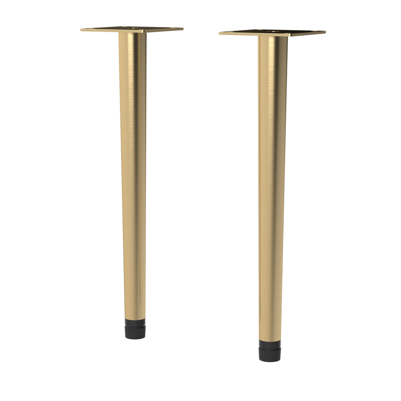 Nuie Wall Hung Vanity Decorative Legset in Brushed Brass (NFL826)