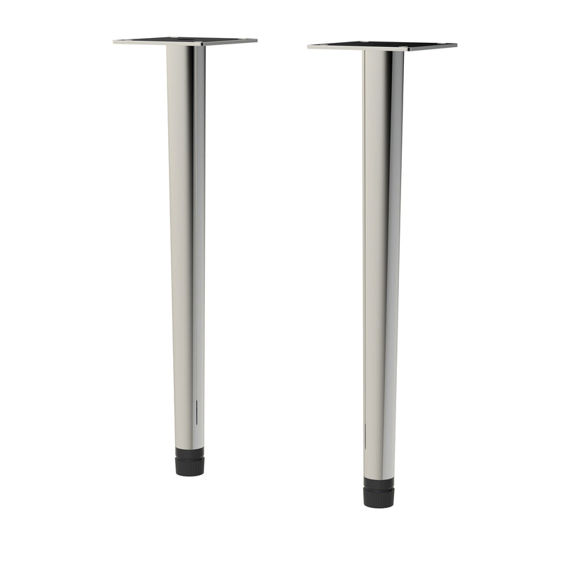 Nuie Wall Hung Vanity Decorative Legset in Chrome (NFL326)