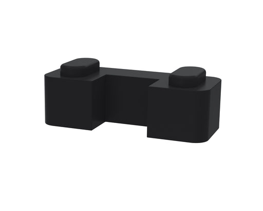 Nuie Wetroom Screen Horseshoe Support Foot in Black (WRSF007)