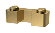 Nuie Wetroom Screen Horseshoe Support Foot in Brushed Brass (WRSF017)