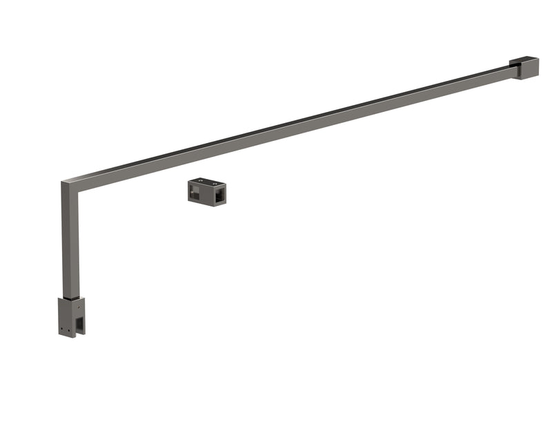 Nuie Wetroom Screen Support Arm in Brushed Pewter (FIX027)