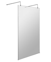 Nuie Wetroom Screen with Support Arms 1950mm (All Sizes) in 1200mm Chrome (NWAF12)