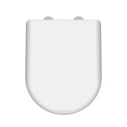 Nuie White D-Shaped Soft Close Toilet Seat with Quick Release Hinge (NTS004)