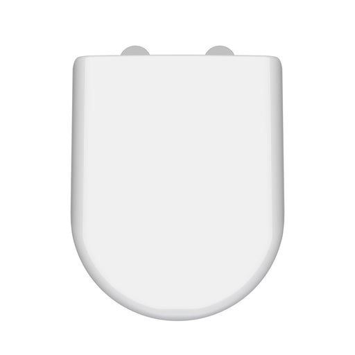 Nuie White D-Shaped Soft Close Toilet Seat with Quick Release Hinge (NTS004)
