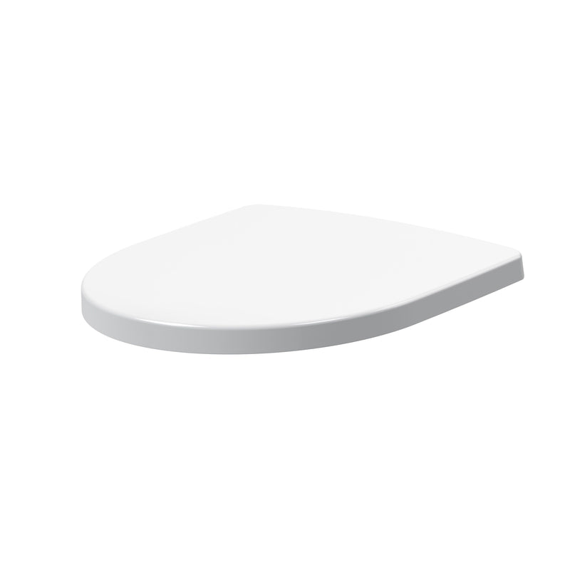 Nuie White Round Soft Close Toilet Seat with Top Fix Hinge for Freya (NCG399)