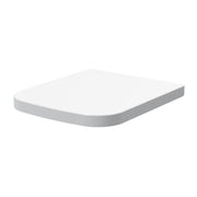 Nuie White Square Soft Close Toilet Seat with Top Fix Hinge for Ava (NCG499)