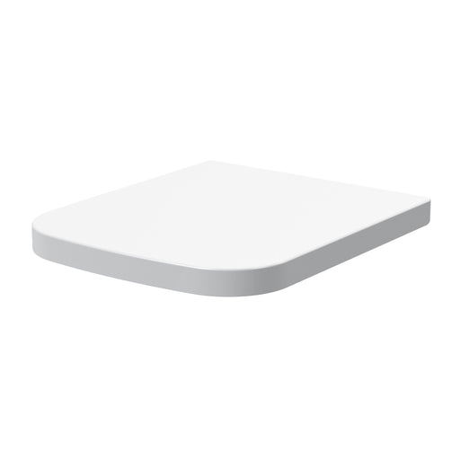 Nuie White Square Soft Close Toilet Seat with Top Fix Hinge for Ava (NCG499)
