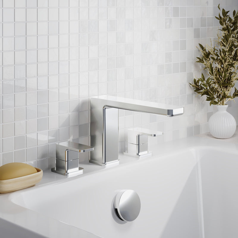 Nuie Windon Bath Filler 3 Tap Hole Chrome lifestyle image