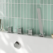 Nuie Windon Bath Shower Mixer 4 Tap Hole Chrome lifestyle image