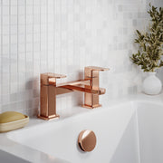 Nuie Windon Deck Mounted Bath Filler Brushed Bronze lifestyle image