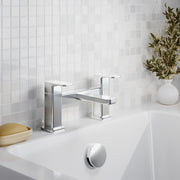 Nuie Windon Deck Mounted Bath Filler Chrome lifestyle image