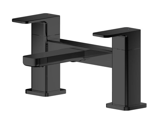 Nuie Windon Deck Mounted Bath Filler Matt Black WIN403