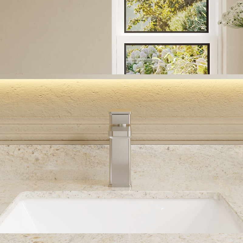 Nuie Windon Eco Mono Basin Mixer Chrome lifestyle image
