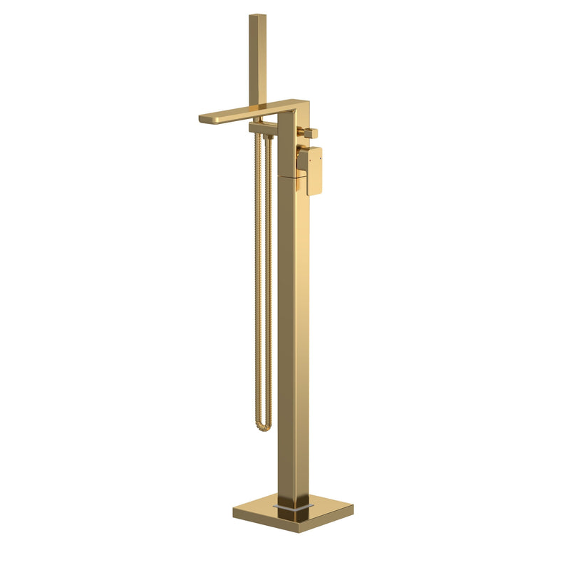 Nuie Windon Freestanding Bath Shower Mixer Brushed Brass WIN821