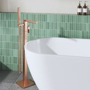Nuie Windon Freestanding Bath Shower Mixer Brushed Bronze lifestyle image