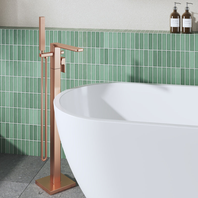 Nuie Windon Freestanding Bath Shower Mixer Brushed Bronze lifestyle image