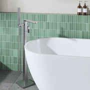 Nuie Windon Freestanding Bath Shower Mixer Brushed Pewter lifestyle image