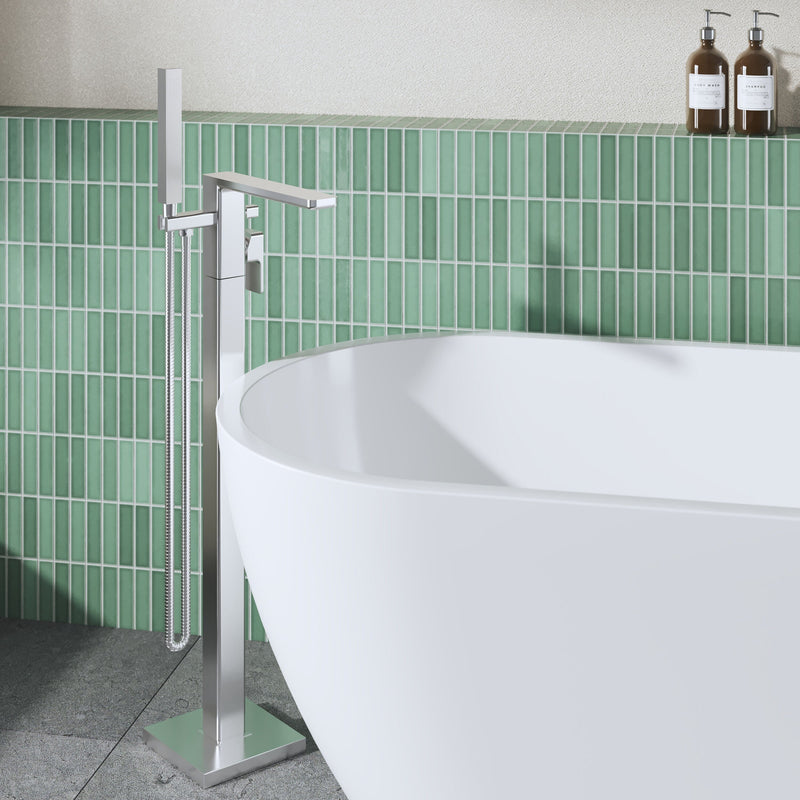 Nuie Windon Freestanding Bath Shower Mixer Chrome lifestyle image