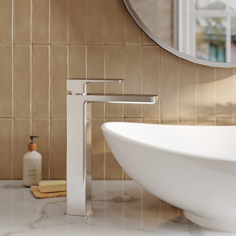 Nuie Windon High Rise Mono Basin Mixer Chrome lifestyle image