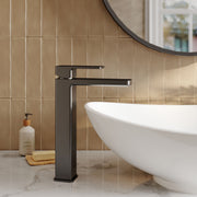 Nuie Windon High Rise Mono Basin Mixer Matt Black lifestyle image