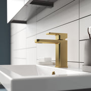 Nuie Windon Mono Basin Mixer Brushed Brass lifestyle image