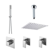 Nuie Windon Chrome 2 Outlet Concealed Thermostatic Shower Valve with Stop Taps — SBS130ST2