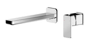 Nuie Windon Wall Mounted Basin Mixer 2 Tap Hole Chrome WIN381