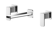 Nuie Windon Wall Mounted Basin Mixer 3 Tap Hole Chrome WIN317