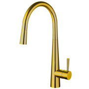 Nuie Ziro Pull Out Kitchen Mixer Tap in Brushed Gold (KZR1605SL)