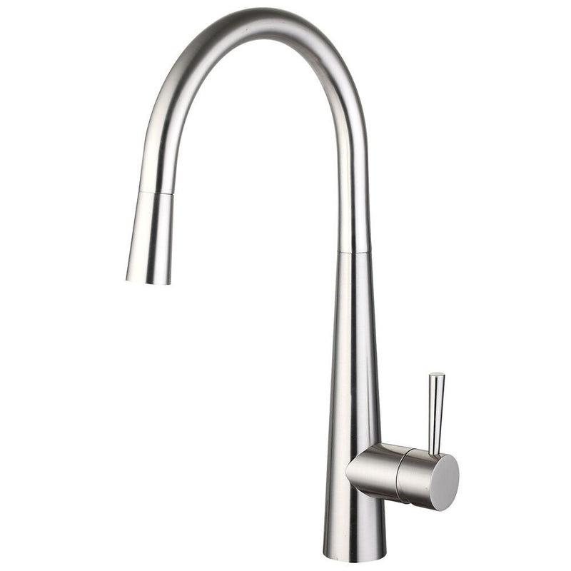 Nuie Ziro Pull Out Kitchen Mixer Tap in Brushed Nickel (KZR605SL)