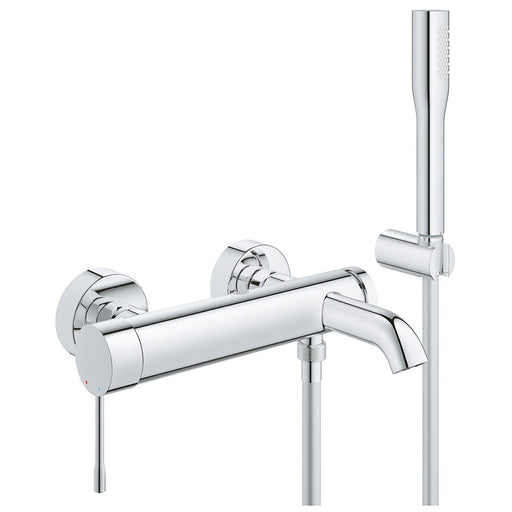 Grohe Essence exposed bath shower mixer with shower set 25249 in StarLight Chrome