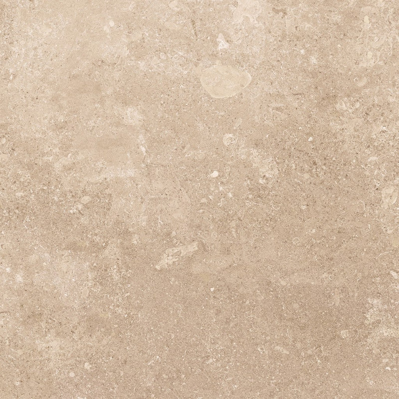 Ocala cream stone effect matt tile 600x600mm - view 3