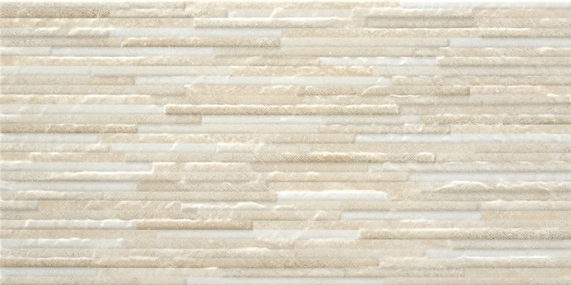 Osprey Bone Stone Effect Matt Ceramic Split Face Decor Wall Tile 300x600mm