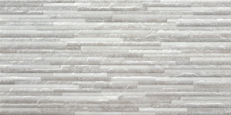 Osprey white stone effect tile 300x600mm - view 2