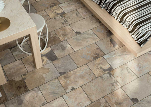 Oviedo autumn grey flagstone effect tile 300x500mm - view 2