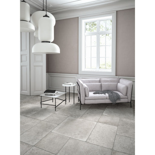 Oviedo pale grey flagstone effect tile 300x500mm - view 2
