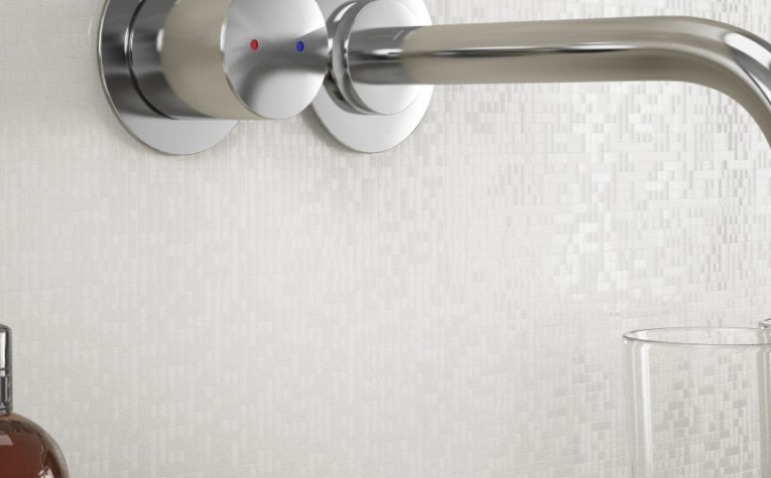 Selkie Oyster Pixel Tongue & Groove MDF Wall Panel