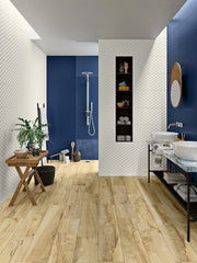 Palmetto Blue Plain Matt Ceramic Wall Tile 300x600mm