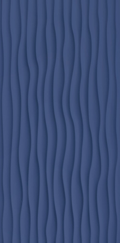 Palmetto Blue Reef Relief Matt Ceramic Decor Wall Tile 300x600mm