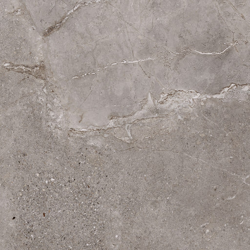 Parkland Grey Stone Effect Matt Porcelain Wall & Floor Tile 600x600mm