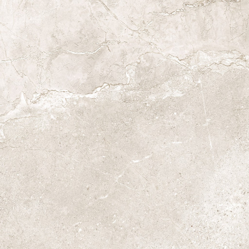 Parkland white stone effect tile 600x600mm - view 2