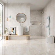 Parkland white stone effect tile 300x600mm - view 4