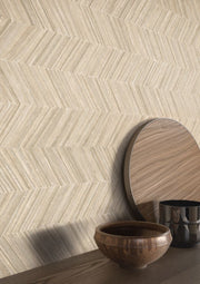 Pensacola beige herringbone decor matt porcelain tile 600x1200mm - view 2
