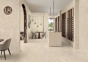 Pensacola beige minimal matt porcelain tile 600x1200mm - view 3