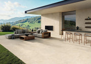 Pensacola Beige Varied Stone Effect Matt Porcelain Outdoor Paving Tile 1000x1000x20mm
