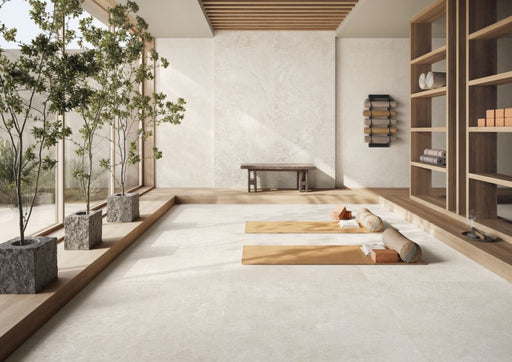 Pensacola white minimal matt porcelain tile 1000x1000mm - view 2