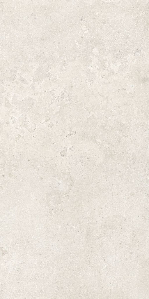 Pensacola White Minimal Stone Effect Matt Porcelain Wall & Floor Tile 600x1200mm