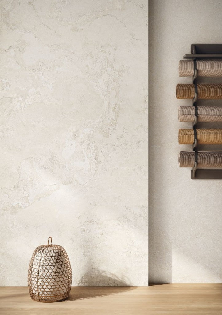 Pensacola white varied matt porcelain tile 600x1200mm - view 3