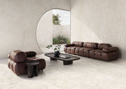 Pensacola white varied matt porcelain tile 600x1200mm - view 4