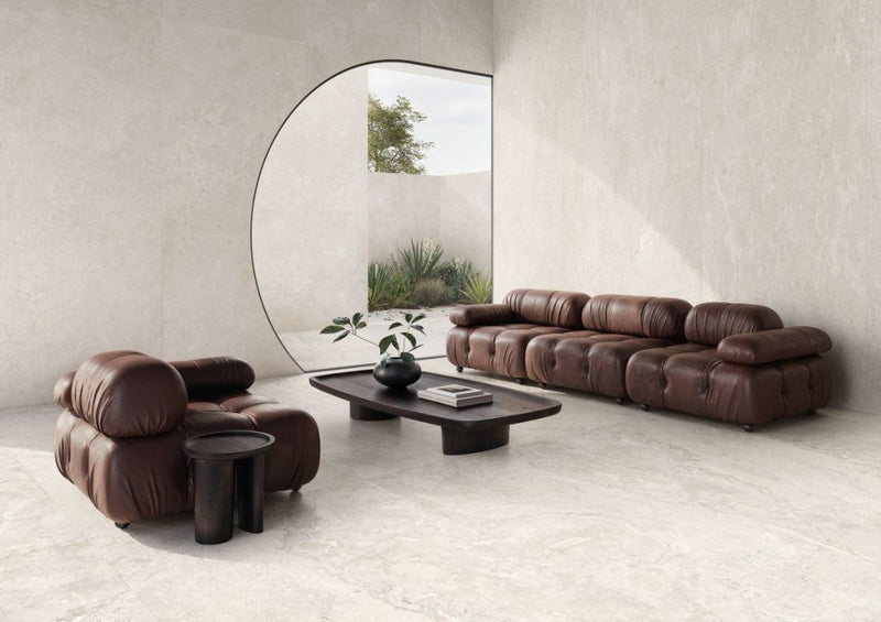 Pensacola white varied matt porcelain tile 600x1200mm - view 4